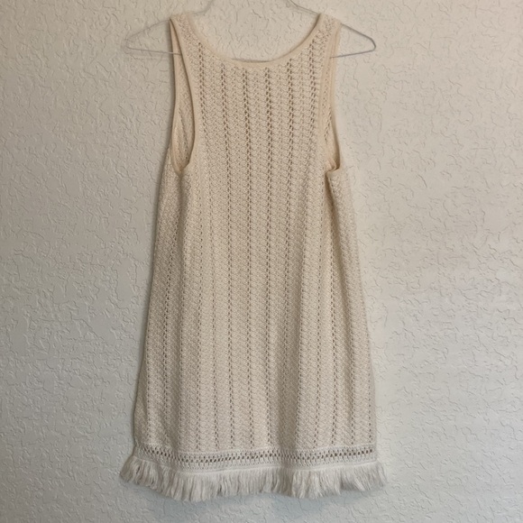SHIRT Anthropology knitted and knotted white knitted boho tank top - Picture 10 of 12